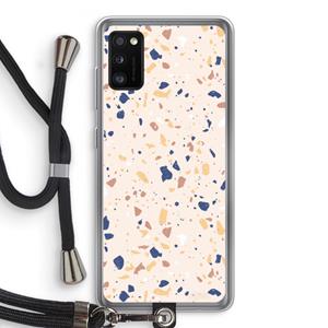CaseCompany Terrazzo N°23: Samsung Galaxy A41 Transparant Hoesje met koord