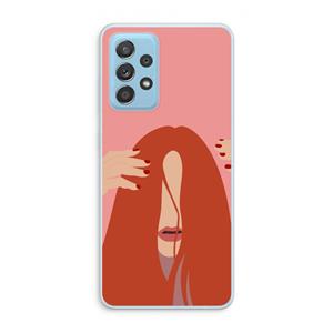 CaseCompany Woke up like this: Samsung Galaxy A73 Transparant Hoesje