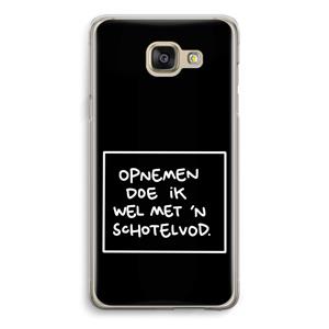 CaseCompany Schotelvod: Samsung Galaxy A5 (2016) Transparant Hoesje