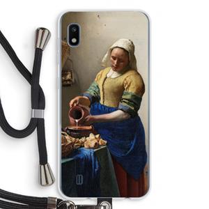 CaseCompany The Milkmaid: Samsung Galaxy A10 Transparant Hoesje met koord