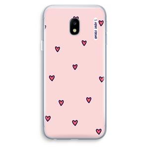 CaseCompany Hartjes: Samsung Galaxy J3 (2017) Transparant Hoesje
