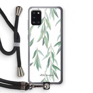 CaseCompany Branch up your life: Samsung Galaxy A31 Transparant Hoesje met koord