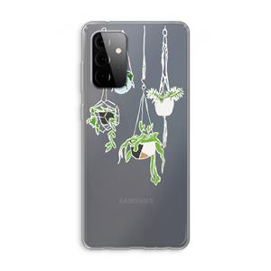 CaseCompany Hang In There: Samsung Galaxy A72 Transparant Hoesje