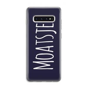 CaseCompany Moatsje!: Samsung Galaxy S10 4G Transparant Hoesje