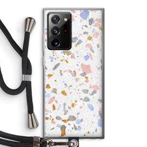 CaseCompany Terrazzo N°8: Samsung Galaxy Note 20 Ultra / Note 20 Ultra 5G Transparant Hoesje met koord