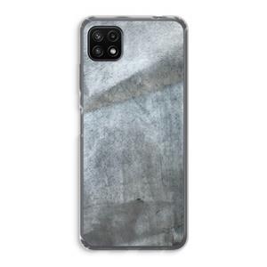 CaseCompany Grey Stone: Samsung Galaxy A22 5G Transparant Hoesje