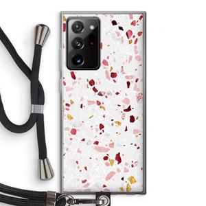 CaseCompany Terrazzo N°9: Samsung Galaxy Note 20 Ultra / Note 20 Ultra 5G Transparant Hoesje met koord