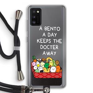 CaseCompany Bento a day: Samsung Galaxy A41 Transparant Hoesje met koord