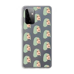 CaseCompany King Kylie: Samsung Galaxy A72 Transparant Hoesje