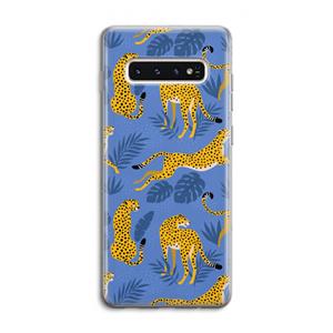 CaseCompany Luipaard: Samsung Galaxy S10 4G Transparant Hoesje