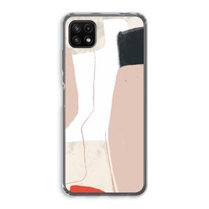 CaseCompany Lava: Samsung Galaxy A22 5G Transparant Hoesje