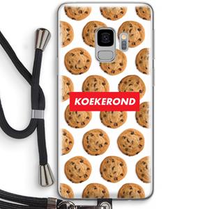 CaseCompany Koekerond: Samsung Galaxy S9 Transparant Hoesje met koord