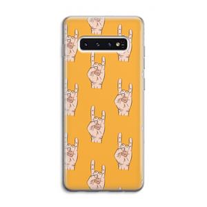 CaseCompany Rock: Samsung Galaxy S10 4G Transparant Hoesje
