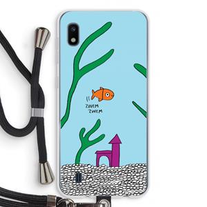 CaseCompany Aquarium: Samsung Galaxy A10 Transparant Hoesje met koord