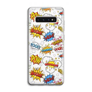 CaseCompany Pow Smack: Samsung Galaxy S10 4G Transparant Hoesje