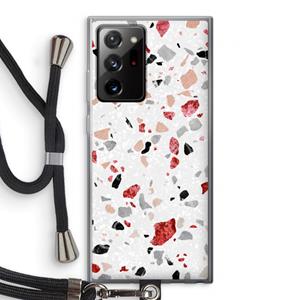 CaseCompany Terrazzo N°12: Samsung Galaxy Note 20 Ultra / Note 20 Ultra 5G Transparant Hoesje met koord