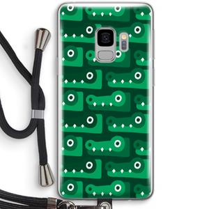 CaseCompany Crocs: Samsung Galaxy S9 Transparant Hoesje met koord