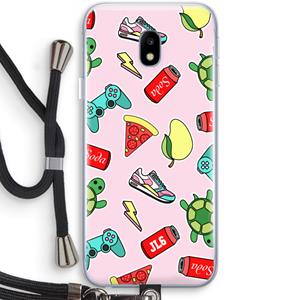 CaseCompany Things Jamie Loves: Samsung Galaxy J3 (2017) Transparant Hoesje met koord