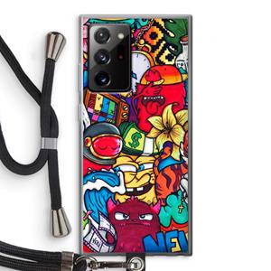 CaseCompany No Rules: Samsung Galaxy Note 20 Ultra / Note 20 Ultra 5G Transparant Hoesje met koord