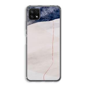CaseCompany Stone White: Samsung Galaxy A22 5G Transparant Hoesje