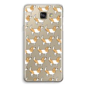 CaseCompany Doggy: Samsung Galaxy A5 (2016) Transparant Hoesje