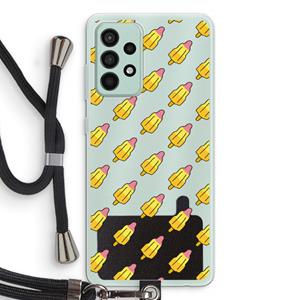 CaseCompany Waterijsjes: Samsung Galaxy A52s 5G Transparant Hoesje met koord