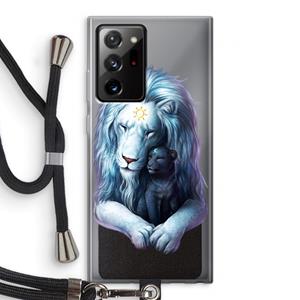 CaseCompany Child Of Light: Samsung Galaxy Note 20 Ultra / Note 20 Ultra 5G Transparant Hoesje met koord