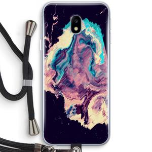 CaseCompany Cosmic Silence: Samsung Galaxy J3 (2017) Transparant Hoesje met koord
