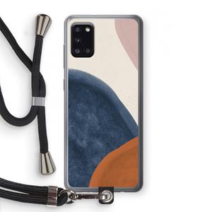 CaseCompany Geo #1: Samsung Galaxy A31 Transparant Hoesje met koord