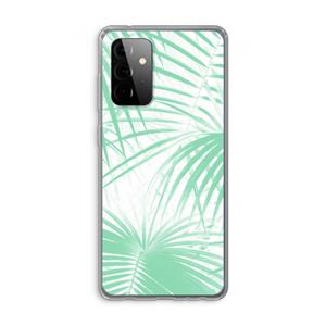 CaseCompany Palmbladeren: Samsung Galaxy A72 Transparant Hoesje