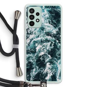 CaseCompany Zee golf: Samsung Galaxy A52s 5G Transparant Hoesje met koord