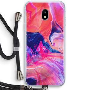 CaseCompany Earth And Ocean: Samsung Galaxy J3 (2017) Transparant Hoesje met koord