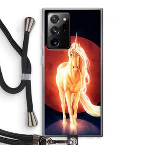 CaseCompany Last Unicorn: Samsung Galaxy Note 20 Ultra / Note 20 Ultra 5G Transparant Hoesje met koord