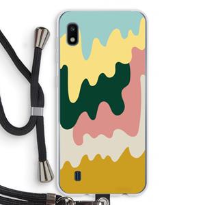 CaseCompany Baar B: Samsung Galaxy A10 Transparant Hoesje met koord