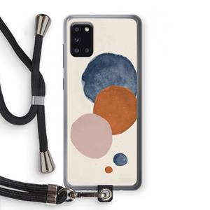 CaseCompany Geo #4: Samsung Galaxy A31 Transparant Hoesje met koord