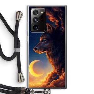 CaseCompany Night Guardian: Samsung Galaxy Note 20 Ultra / Note 20 Ultra 5G Transparant Hoesje met koord