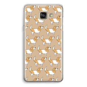 CaseCompany Doggy: Samsung Galaxy A5 (2016) Transparant Hoesje