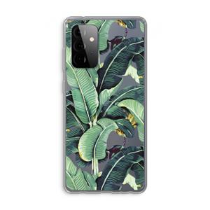 CaseCompany Bananenbladeren: Samsung Galaxy A72 Transparant Hoesje