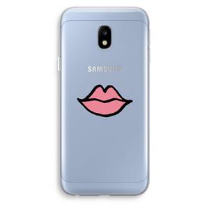 CaseCompany Kusje: Samsung Galaxy J3 (2017) Transparant Hoesje