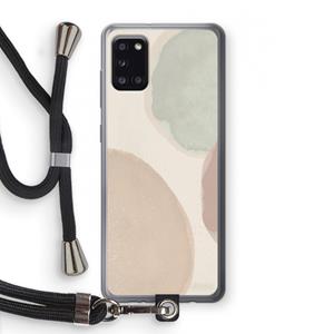 CaseCompany Geo #8: Samsung Galaxy A31 Transparant Hoesje met koord