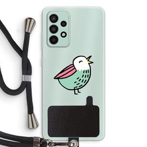 CaseCompany Birdy: Samsung Galaxy A52s 5G Transparant Hoesje met koord
