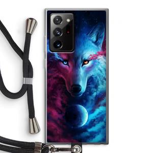 CaseCompany Where Light And Dark Meet: Samsung Galaxy Note 20 Ultra / Note 20 Ultra 5G Transparant Hoesje met koord