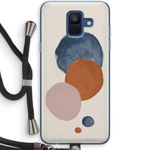 CaseCompany Geo #4: Samsung Galaxy A6 (2018) Transparant Hoesje met koord