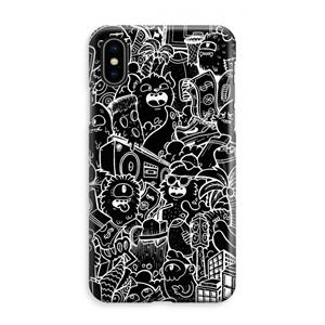 CaseCompany Vexx Black City : iPhone XS Max Volledig Geprint Hoesje