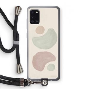 CaseCompany Geo #10: Samsung Galaxy A31 Transparant Hoesje met koord