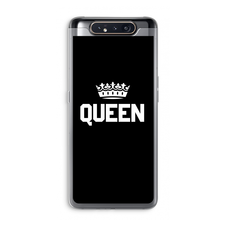 CaseCompany Queen zwart: Samsung Galaxy A80 Transparant Hoesje