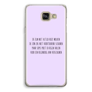 CaseCompany Regenboog: Samsung Galaxy A5 (2016) Transparant Hoesje