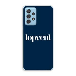 CaseCompany Topvent Navy: Samsung Galaxy A73 Transparant Hoesje