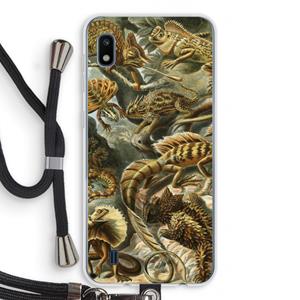 CaseCompany Haeckel Lacertilia: Samsung Galaxy A10 Transparant Hoesje met koord