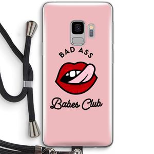 CaseCompany Badass Babes Club: Samsung Galaxy S9 Transparant Hoesje met koord
